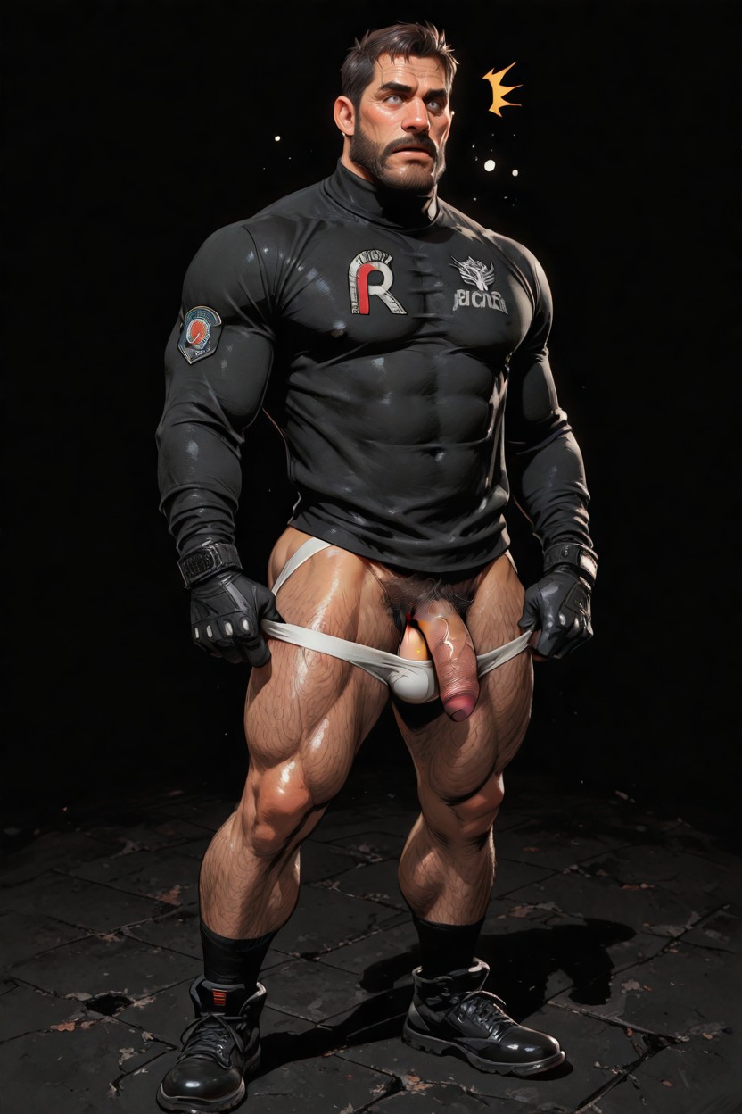 Flaccid Penis, Arms Relaxed, Only One View AI Gay Porn