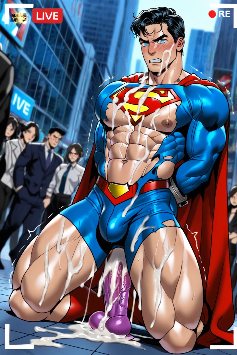 Defined Abs, Blue Eyes, Exposed Lower Body AI Gay Porn