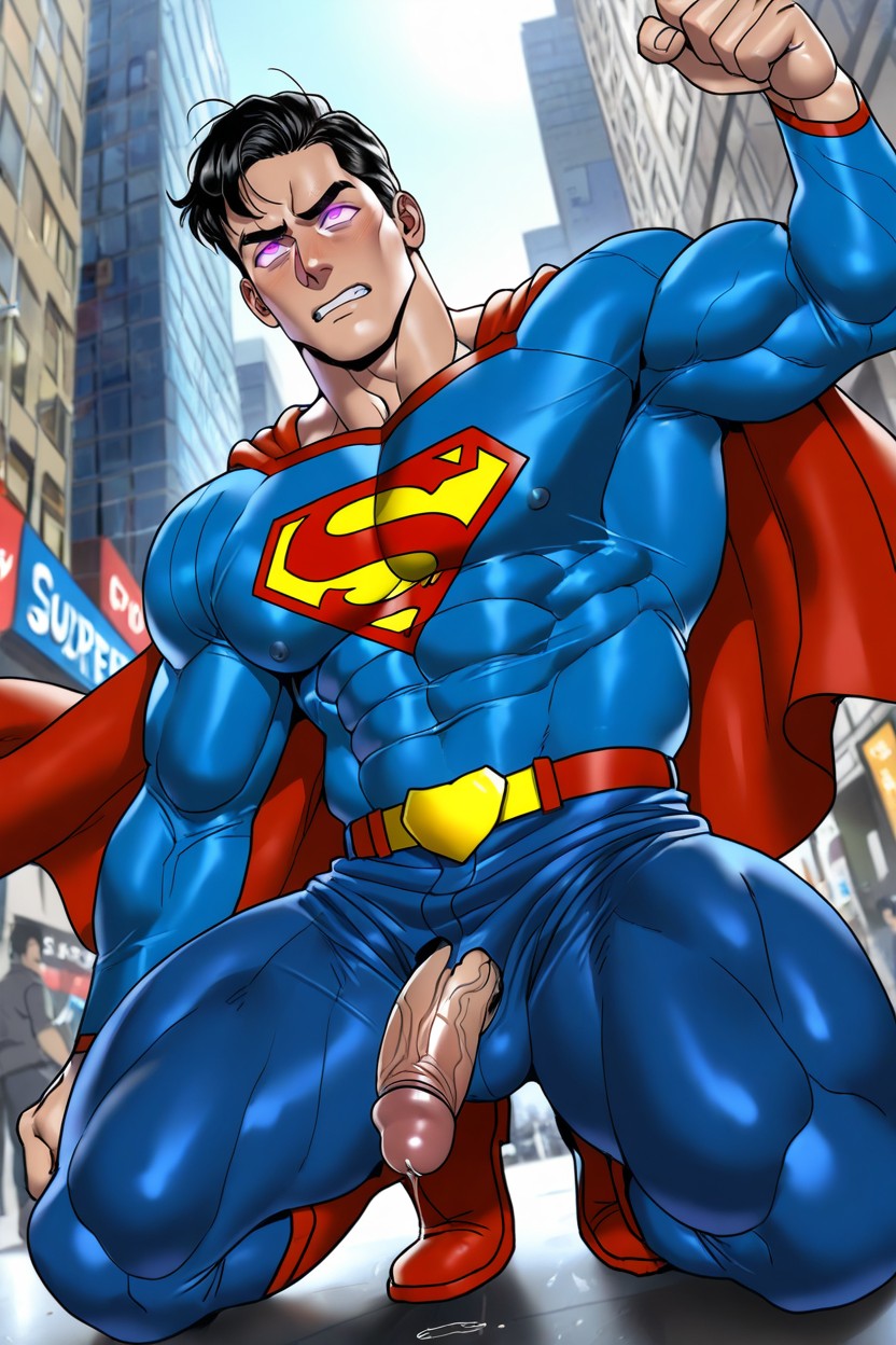 Torn Clothes, Gay Porn, Superman Suit AI Gay Porn