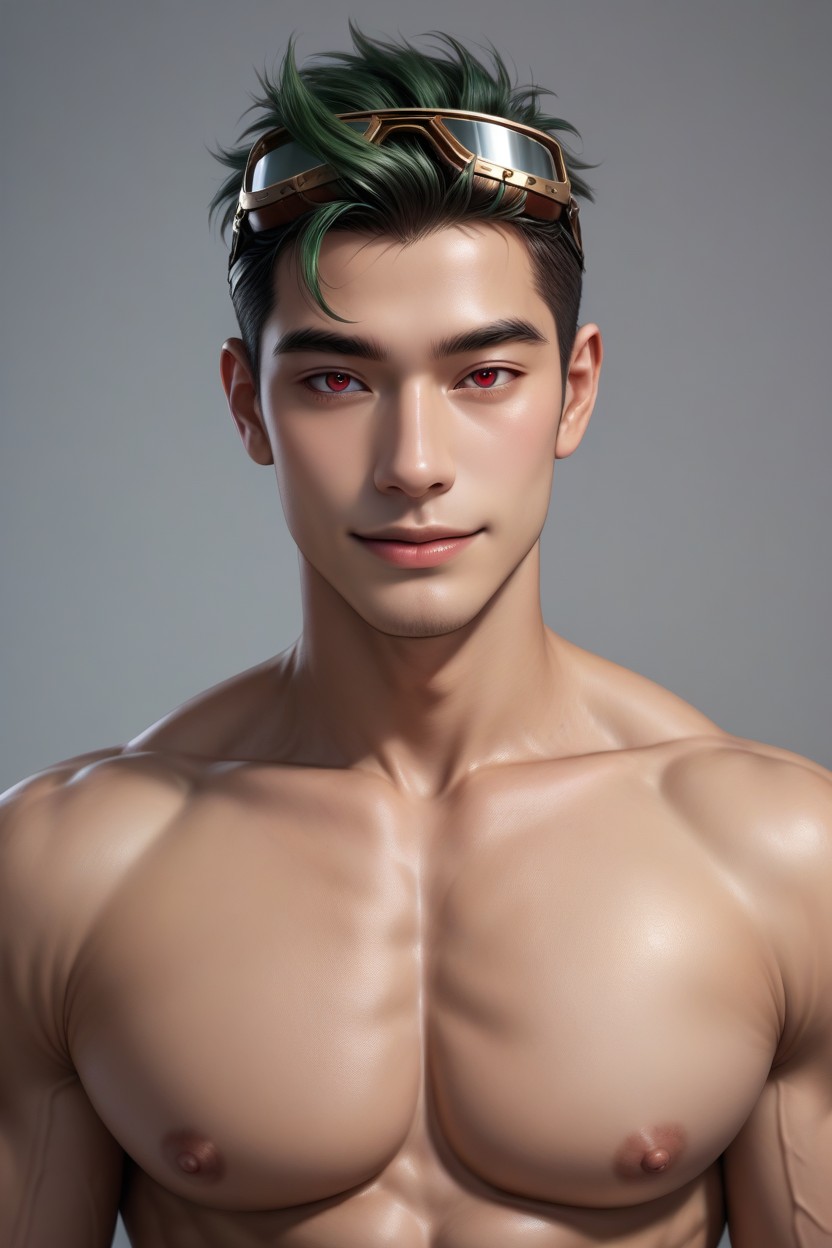 Green Hair, Hyper Penis, Very Aesthetic AI Gay Porn