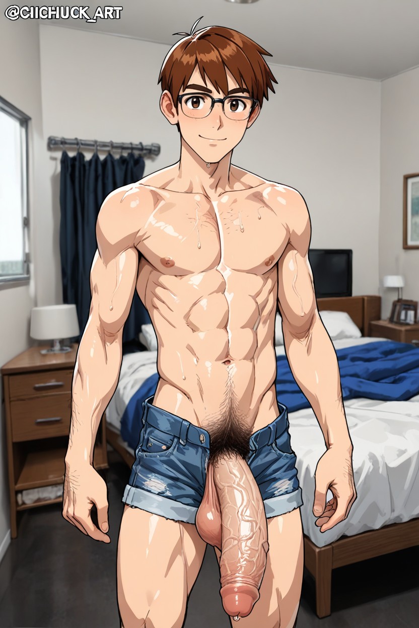Pennis, Nude, Jean Shorts AI Gay Porn