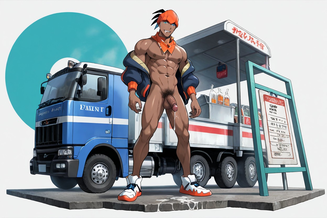 Full Body, Stylized Cell Shading, Ken Sugimori Style AI Gay Porn