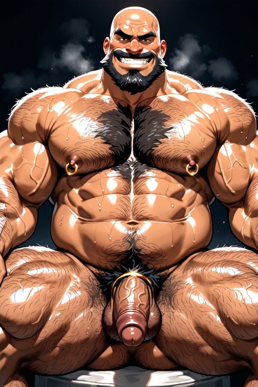 Strong Jaw, Thick Chest Hair, Tan Skin Porno gay IA