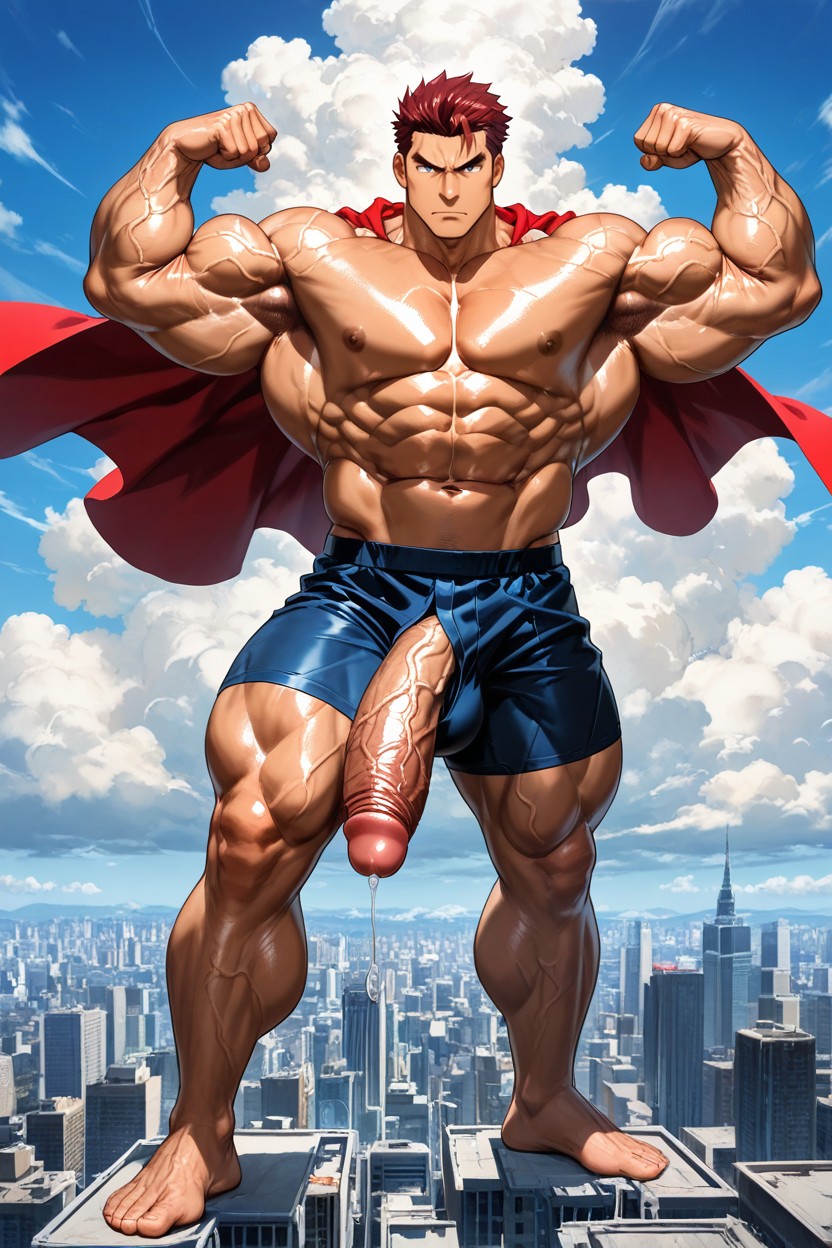 Person, Solo, Powerful Thick Legs AI Gay Porn