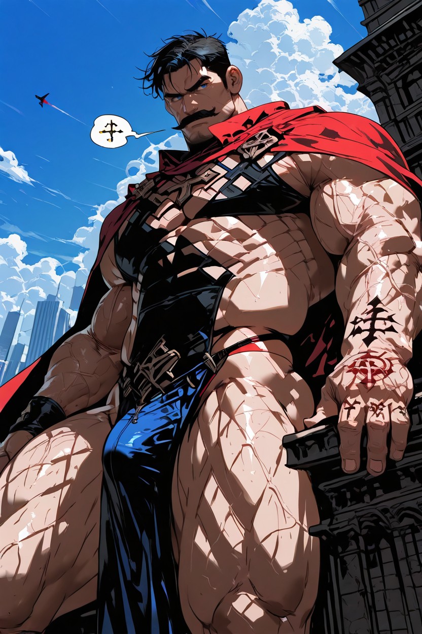 Person, Extremely Thick Arms, Latino AI Gay Porn