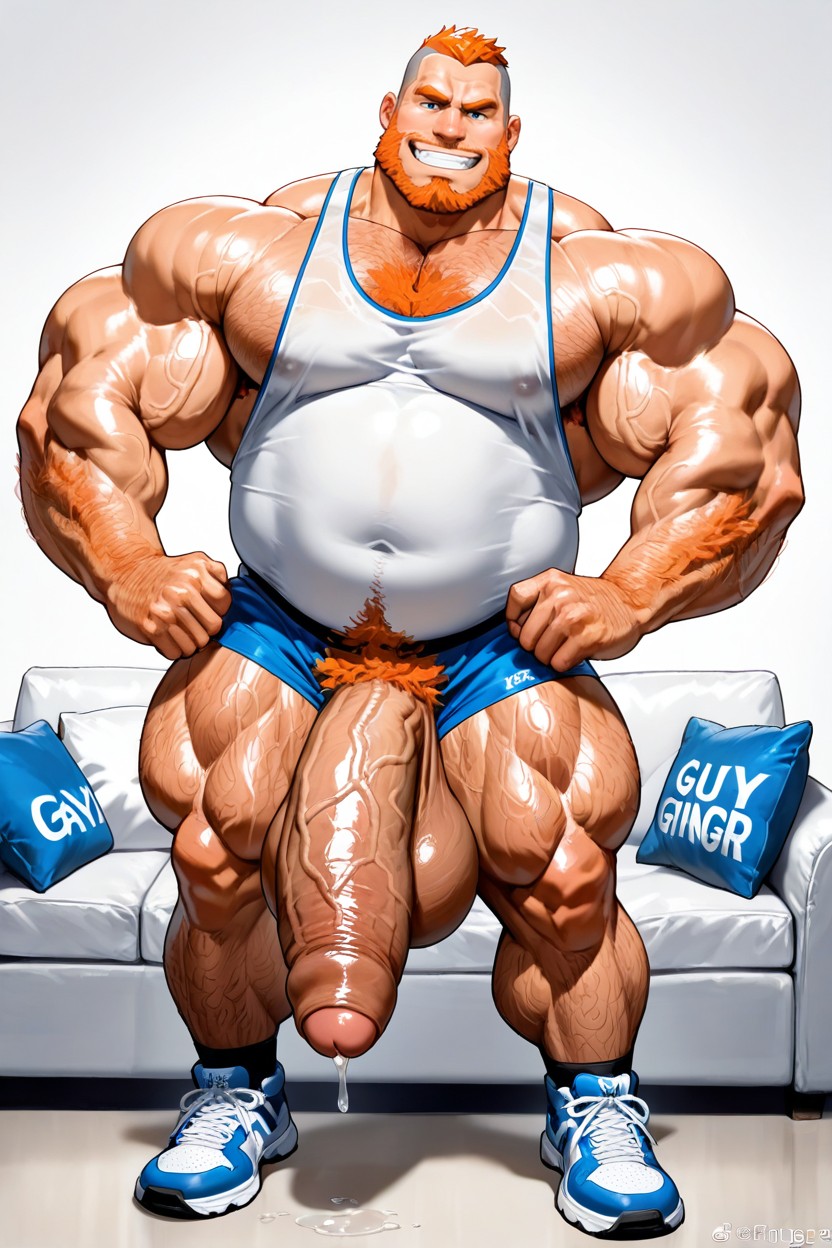 Side View, Couch, Smug Expression AI Gay Porn