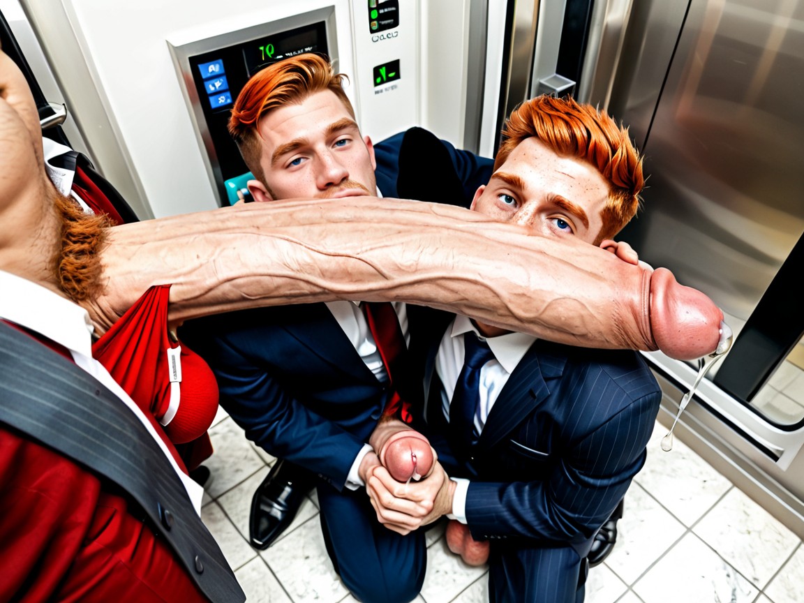 Uncut Hyper Cock Much Bigger Than Body, Angular Features, No Cosmetics AI Gay Porn