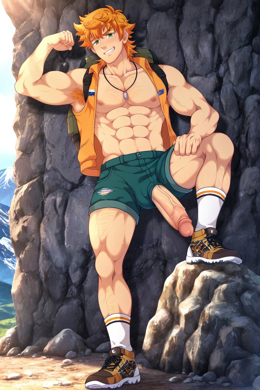 Primal Male, Manly, Hairy Armpits AI Gay Porn