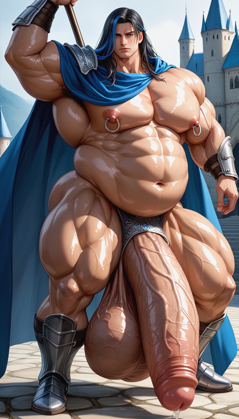 Battle Stance, Battle Pose, Realistic Render AI Gay Porn
