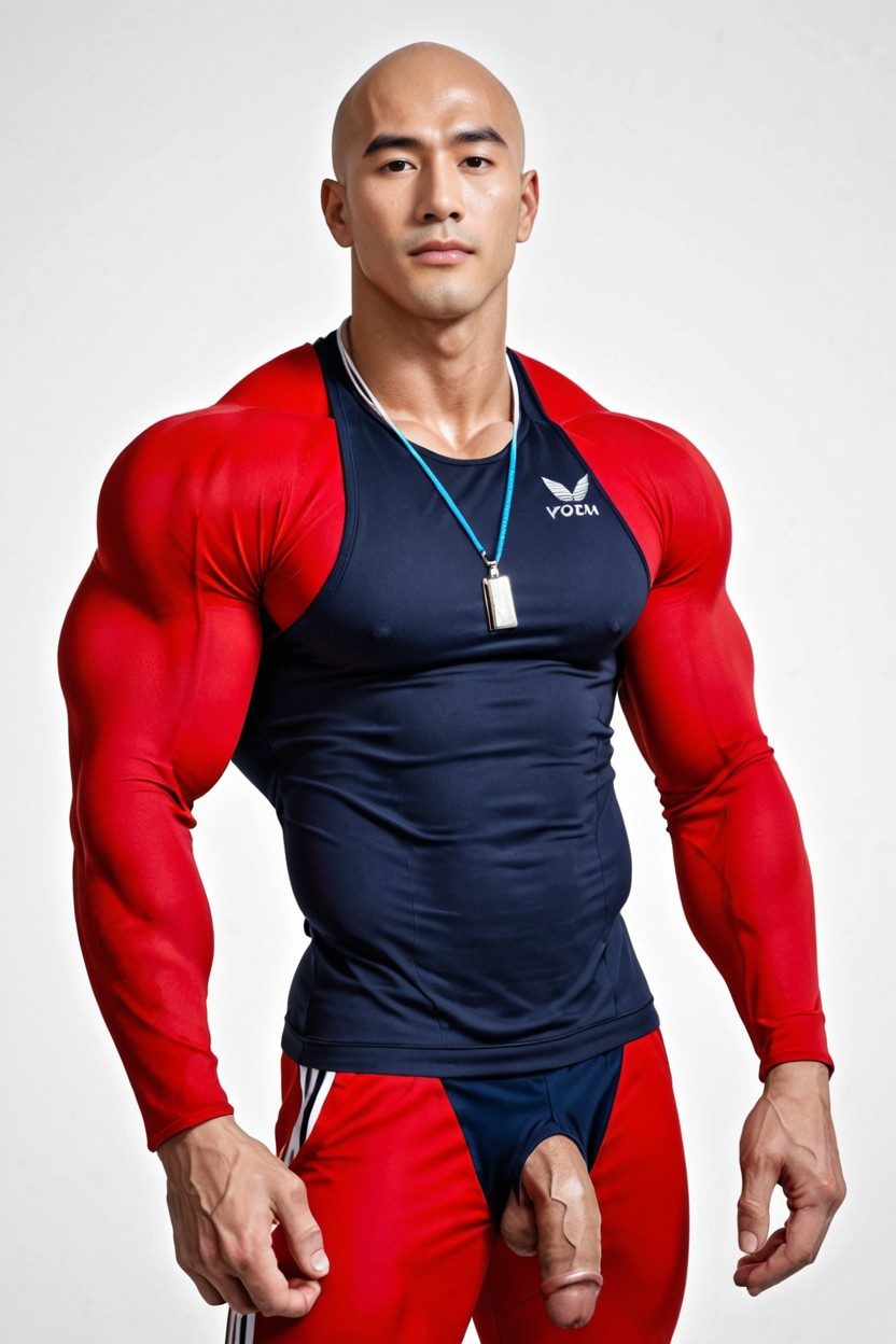 Broad Shoulders, Fit, Biggest Nose AI Gay Porn