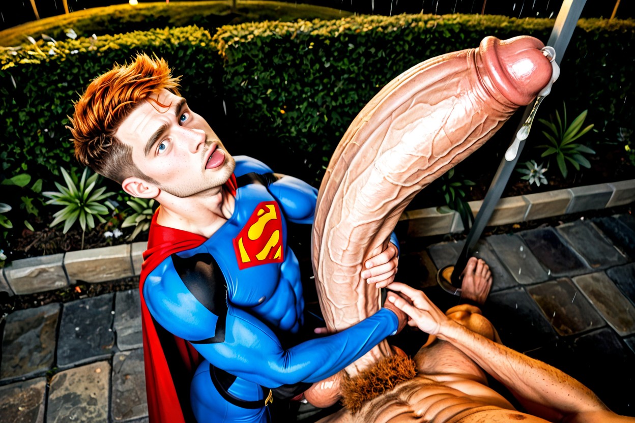Gigantic Plump Balls, Giant Hyper Glans Much Bigger Than Head, Cock Bigger Than Whole Body AI Gay Porn