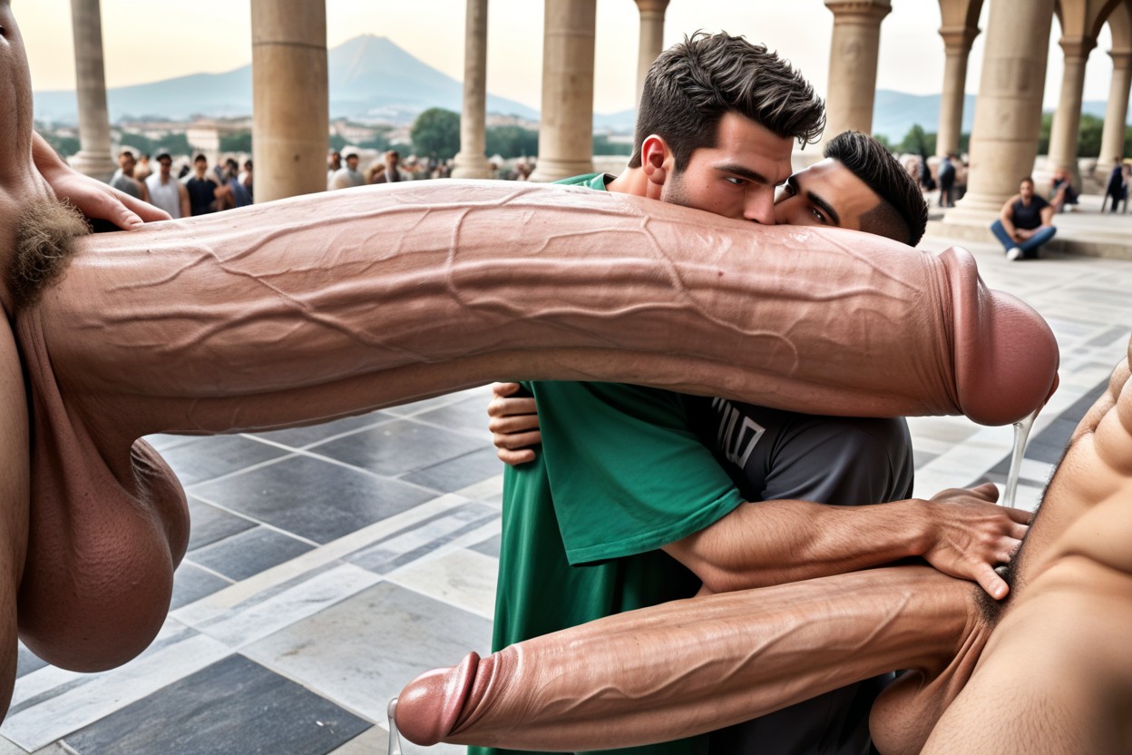 Bara, Absurdly Surreal Oversized Hyper Cock, Italian Male Pubes AI Gay Porn