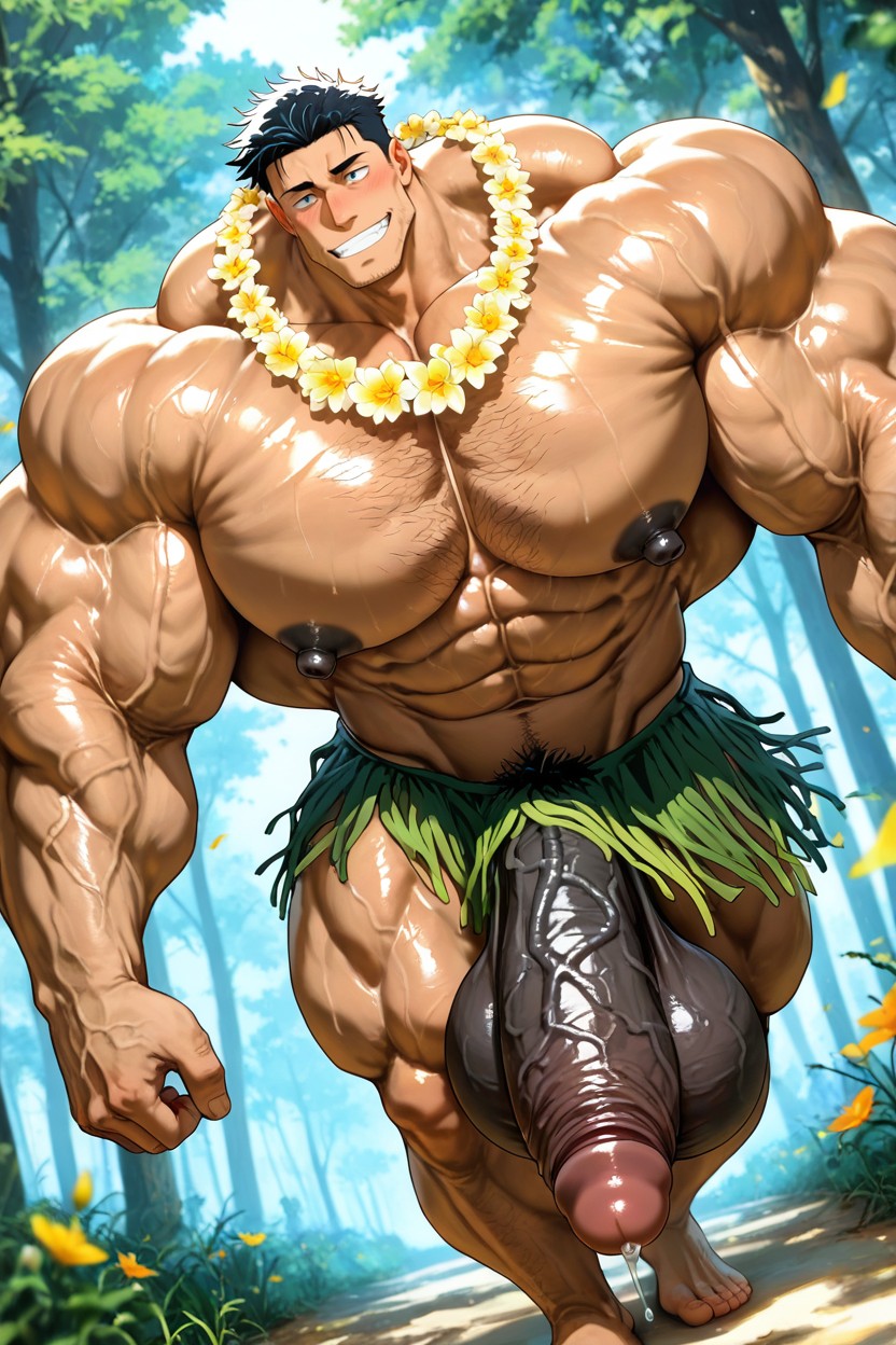 18+, Big Muscles, Hyper Chest Porno gay IA