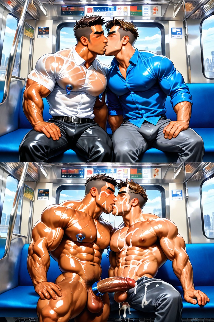Big Nipple, Cumshot, Tangue Kissing AI Gay Porn