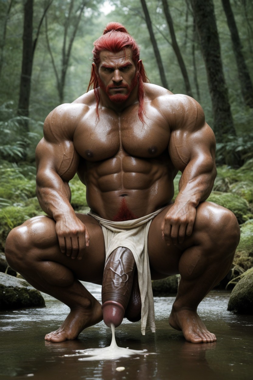 Heavy Cum, Ganondorf, Full Body AI Gay Porn