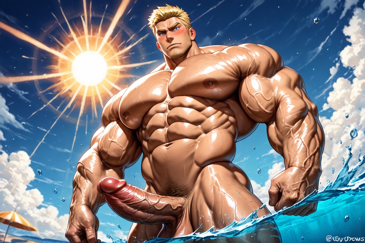 Male, Toned Musculature, Veiny Arms AI Gay Porn