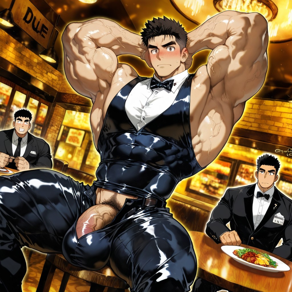 Dutch Angle, Antecedentes, Restaurante Porno gay IA