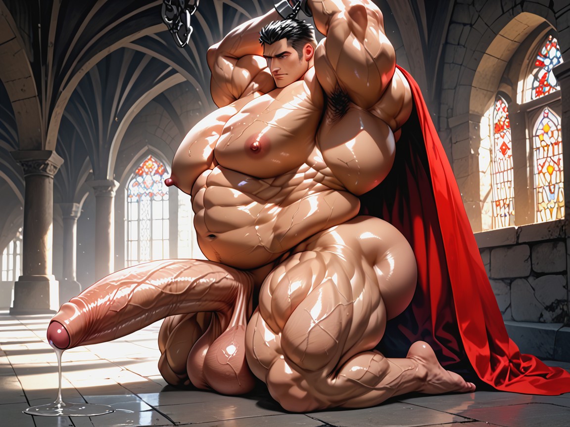 Hiperpene Imposiblemente Largo, Hyper Genitals, Medieval Fantasy Armor Porno gay IA