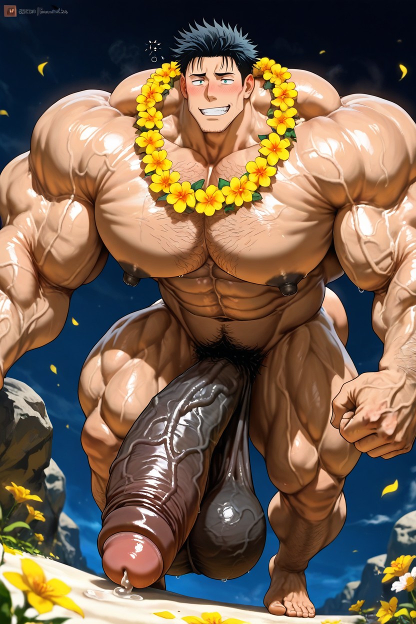 Beitemian Art Style, Faceless Male, Blushing AI Gay Porn