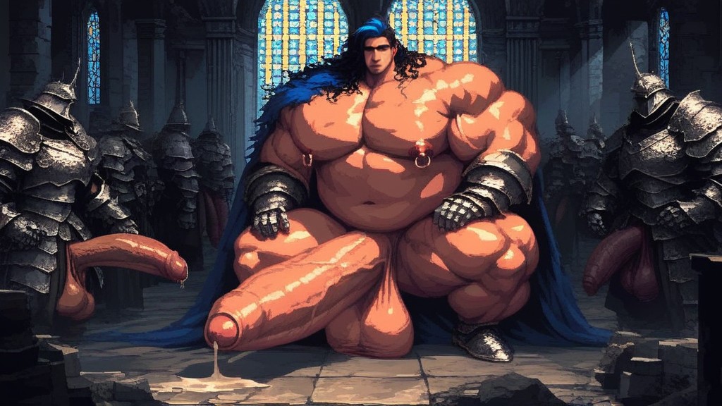Morbidly Obese, Foreskin, Thick AI Gay Porn