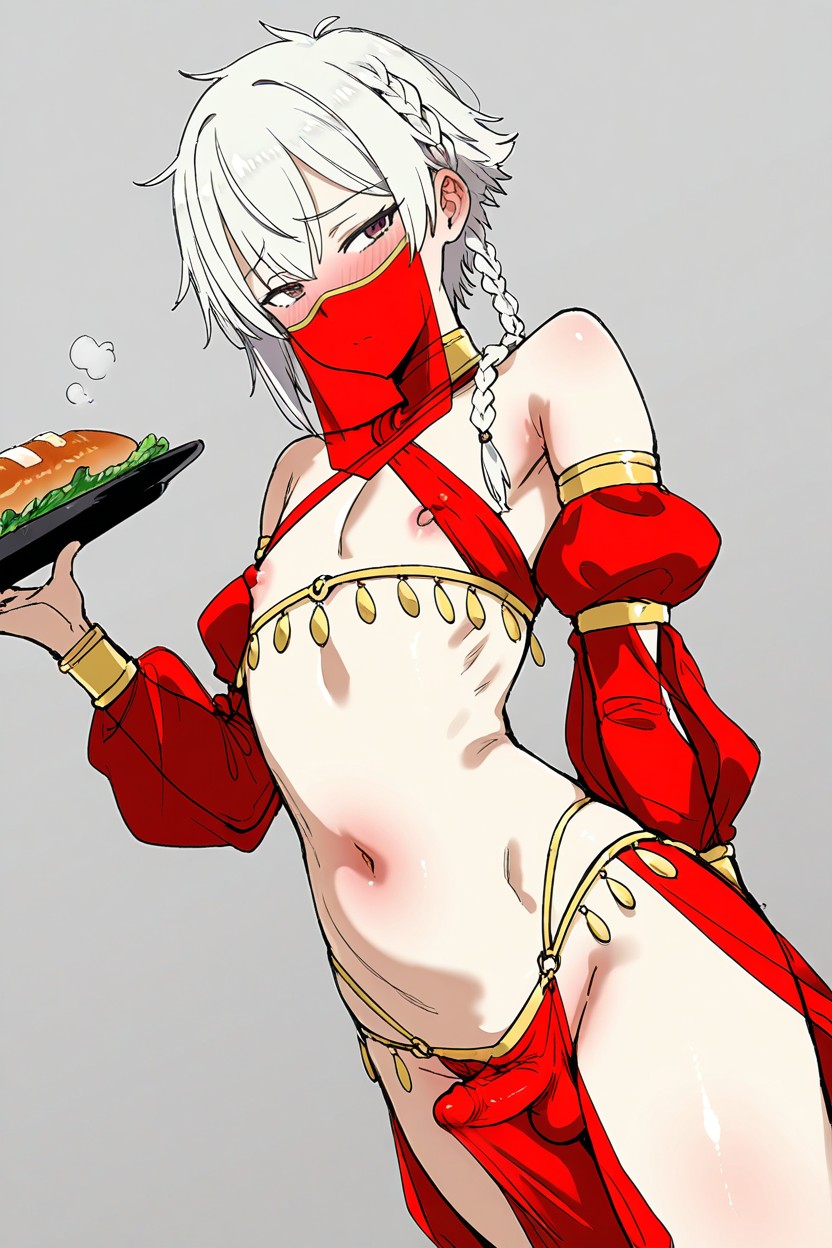 Simple Background, Transparent Loincloth, Otokonoko Porno gay IA