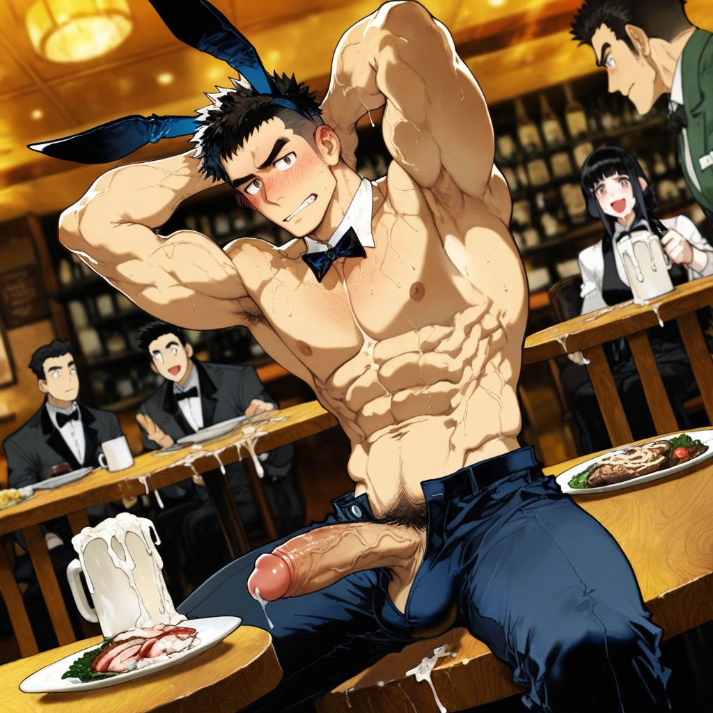 Magical Effects, Cock On A Plate, Extra Uncut Penis AI Gay Porn