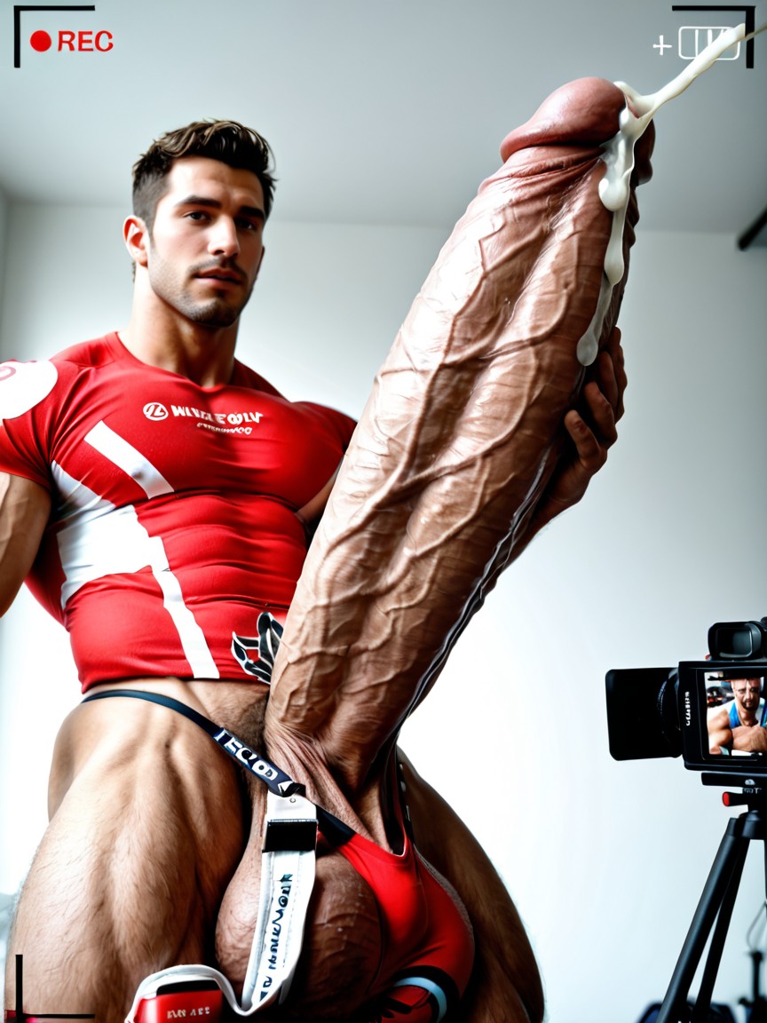 Hugging Cock, Clean Lines, Realism Porno gay IA