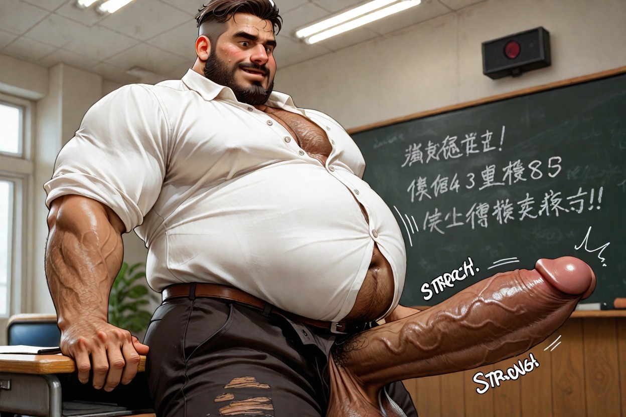 Fat Belly, Scary, Giant Balls AI Gay Porn