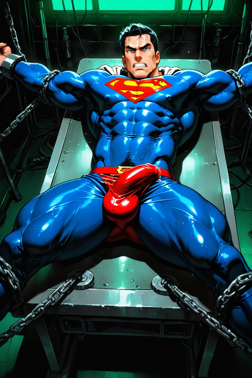 Tremendous Cock Bulge, Precum, Ultra-detailed AI Gay Porn