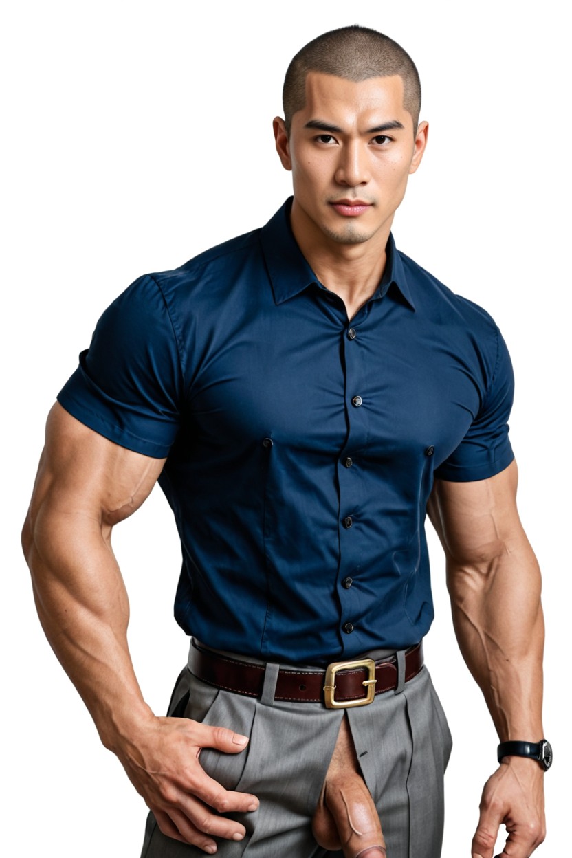 Biggest Nose, Enormous Nose, Broad Shoulders AI Gay Porn