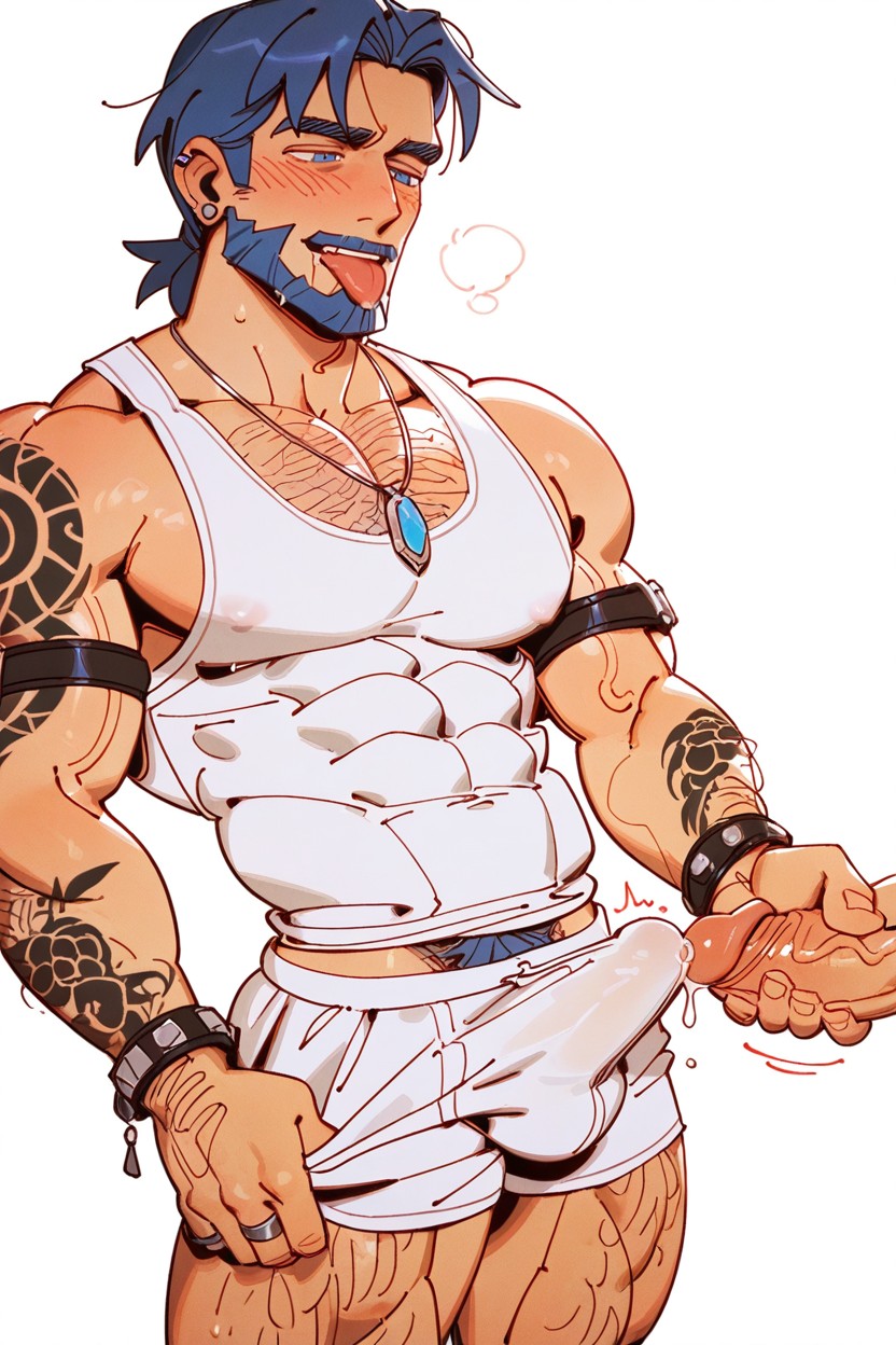 In Heat, Metal Cock Ring Bracelet, Necklace AI Gay Porn
