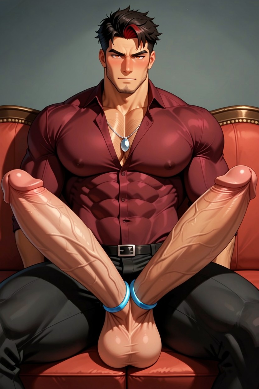 Broad Shoulders, Pubic Hair, Blushing Porno gay IA