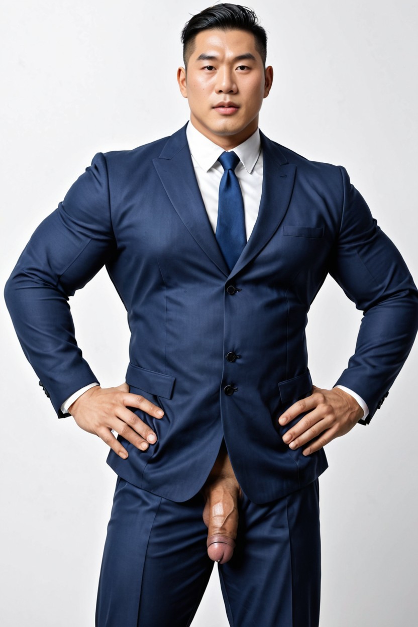 Broad Shoulder, Medium, Belt Worn Normally Through The Belt Loops AI Gay Porn