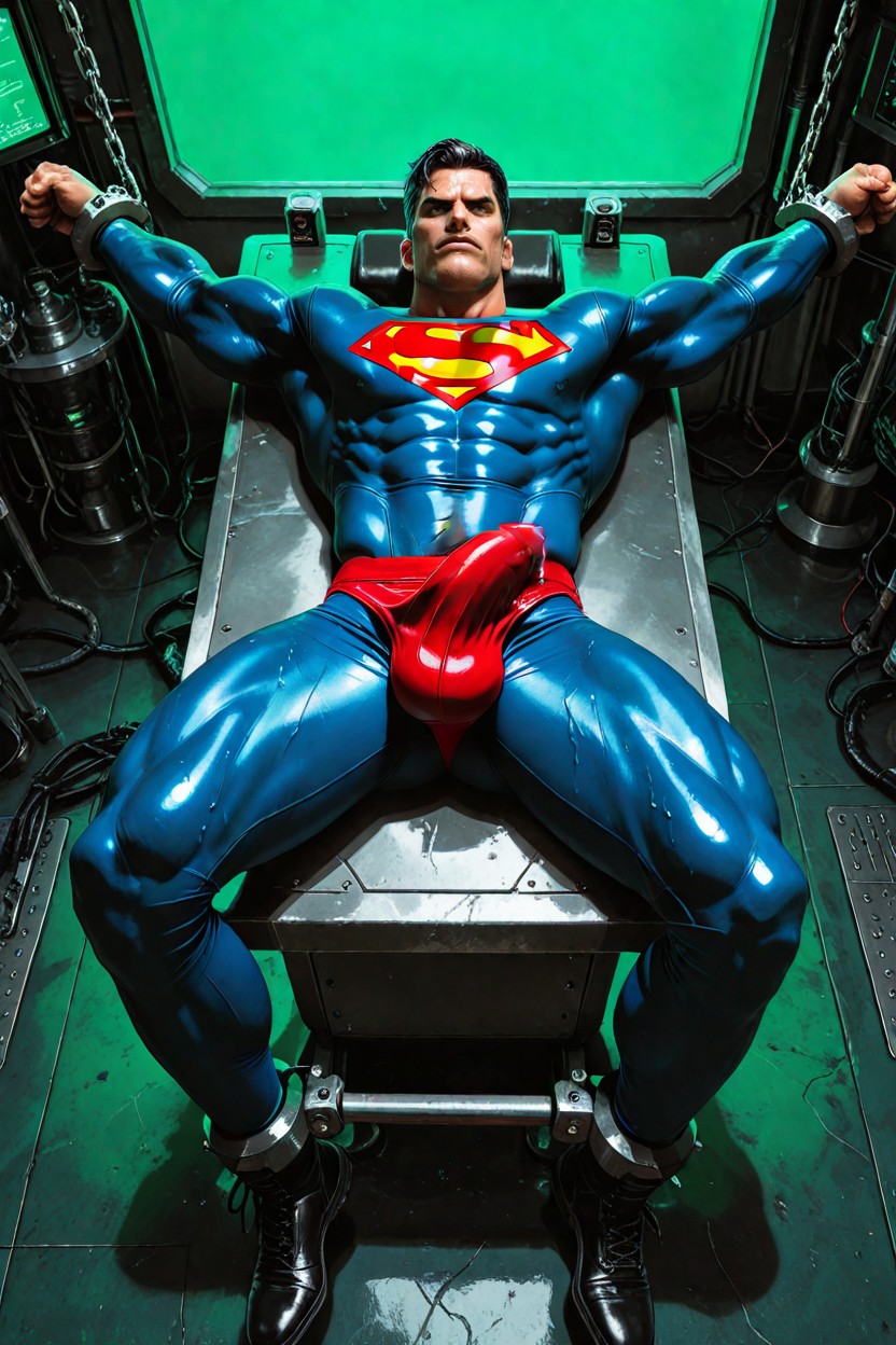 Green Light Chain, Legs Extended, Restrained Porno IA Gay