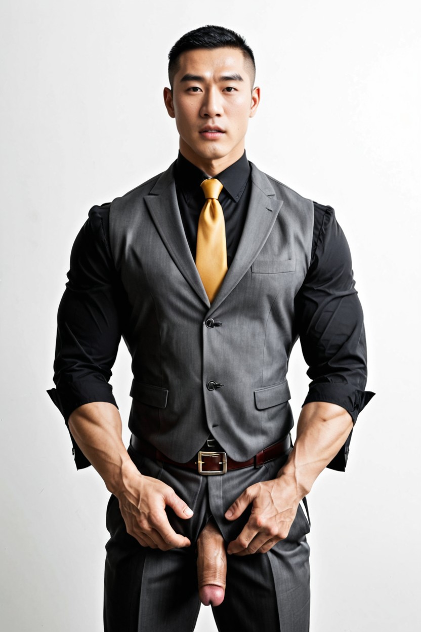 Enormous Nose, Broad Shoulder, Properly Fitted Trousers Porno gay IA