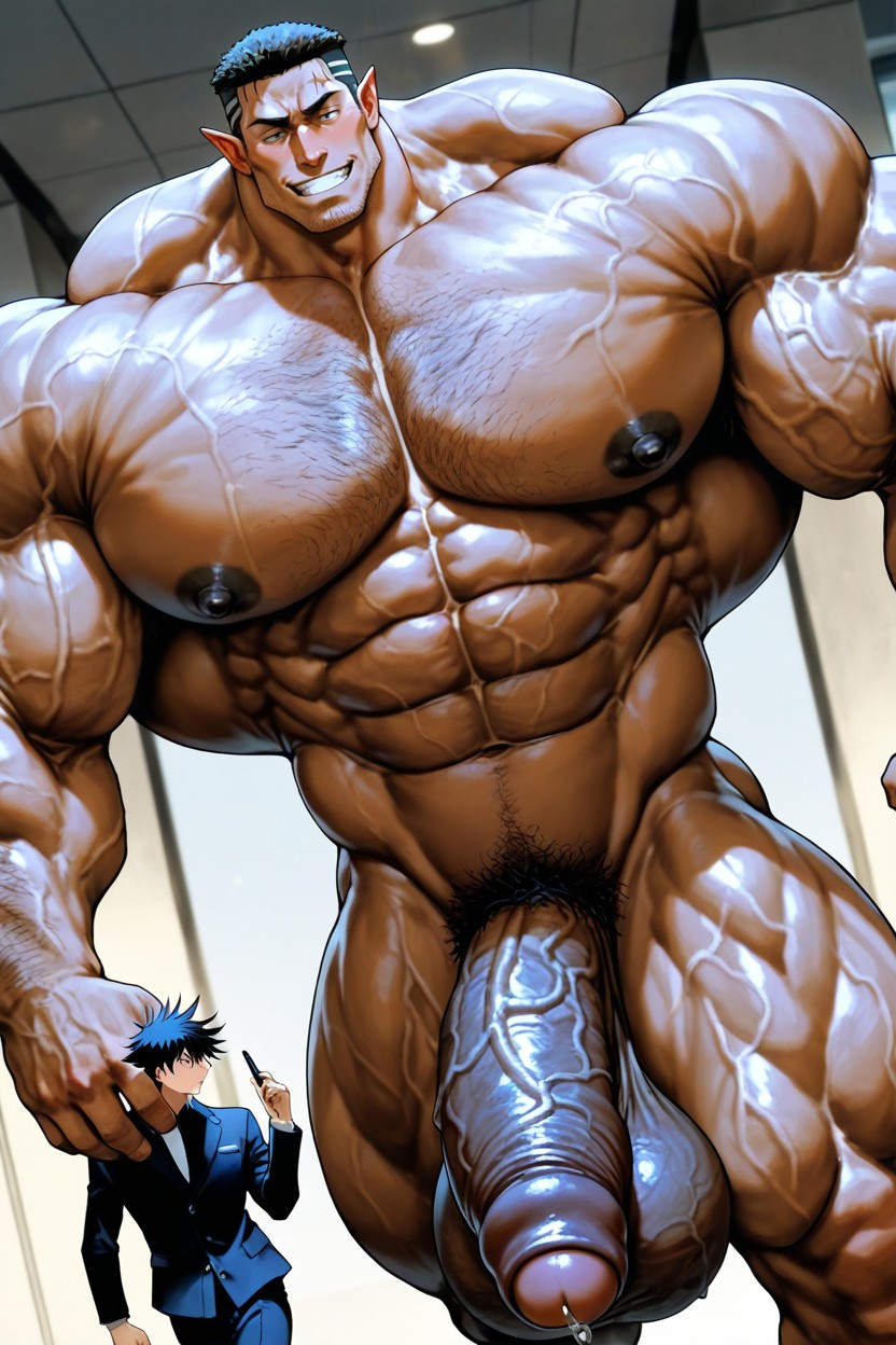 Sexy, Big Muscles, Tall Muscular Physique AI Gay Porn