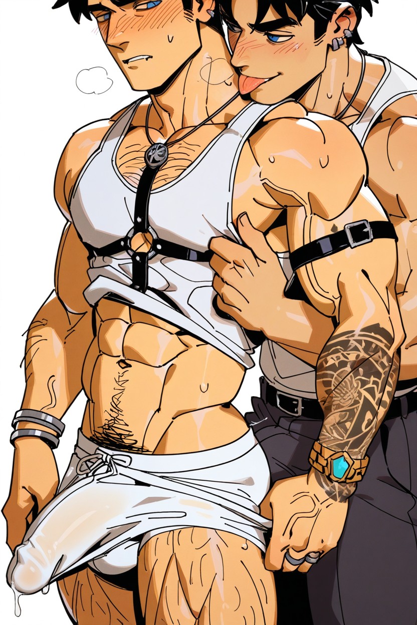 Gay Men, 2 People, Broad Back AI Gay Porn