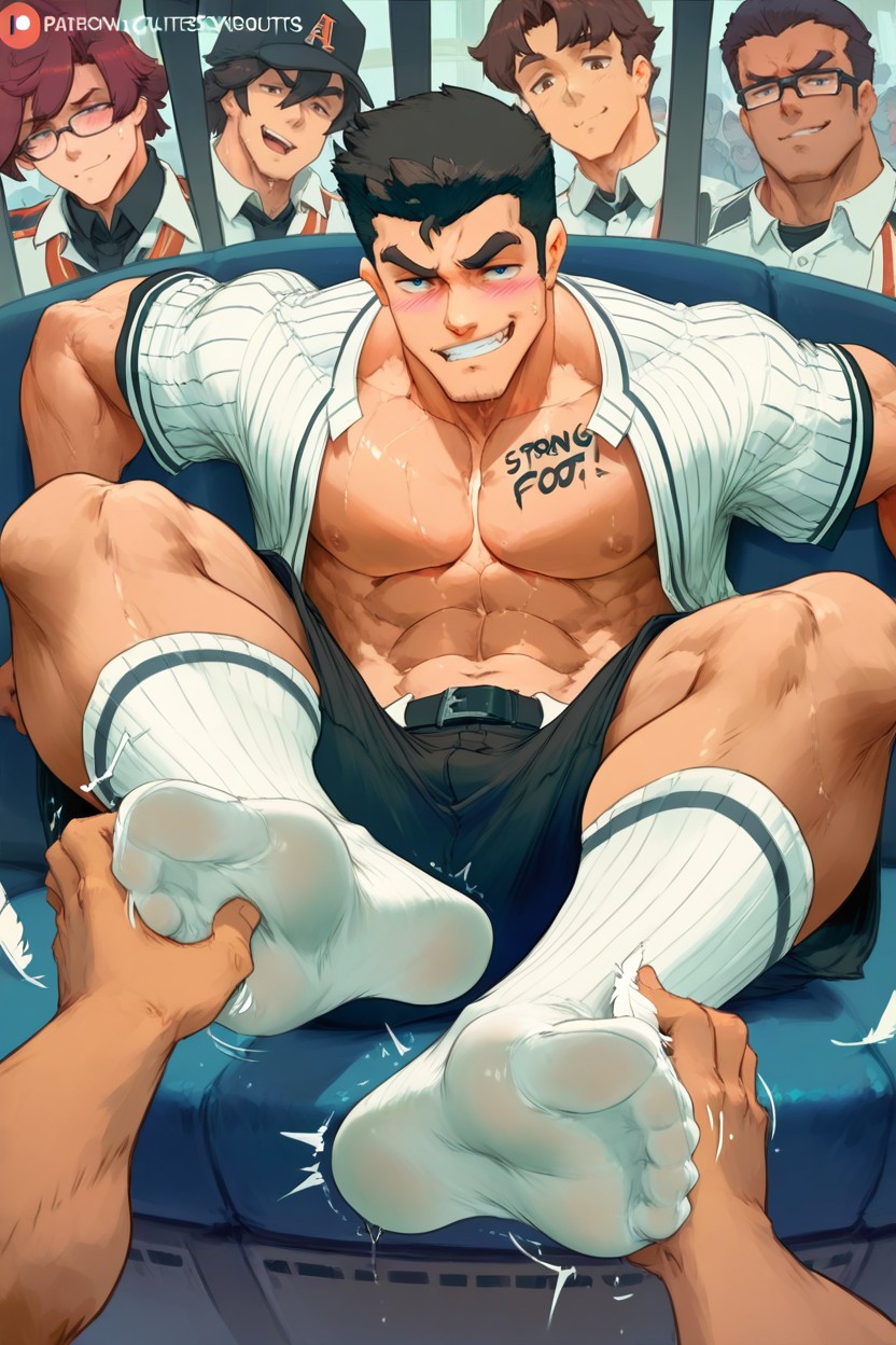 Feathers Tickle Feet, Caliente, Sweaty Porno gay IA