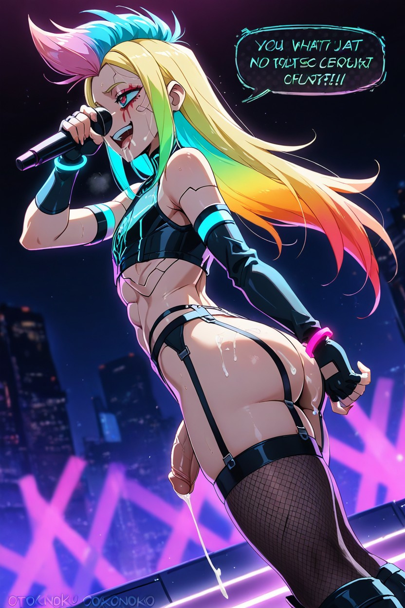 Pretty Man, Low Angle, Hacker Cyberpunk Porno IA Gay