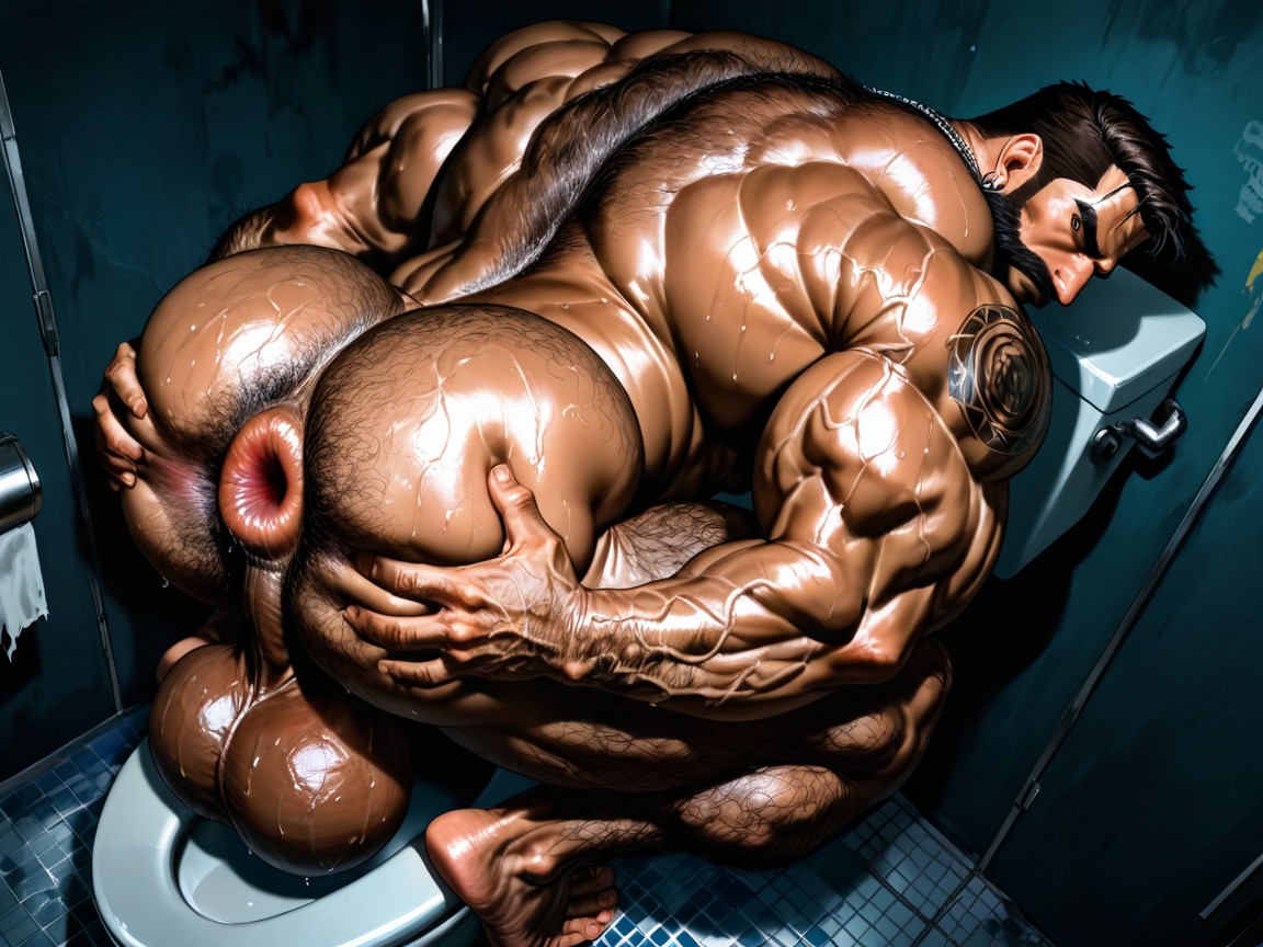 Small Ass, Muscular Legs, Neck Wider Than Face AI Gay Porn