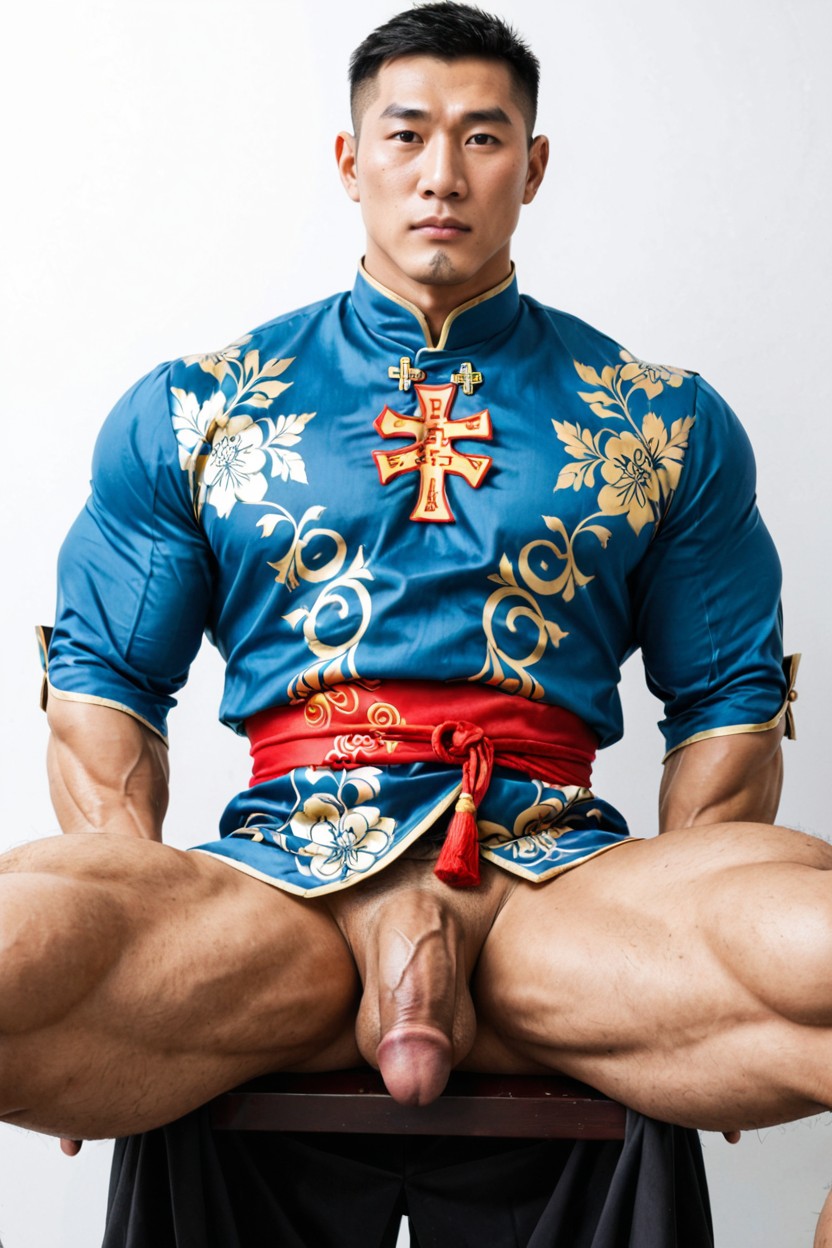 Moyen Flaccid Size Penis, 1 Person, Flaccid Penis AI Gay Porn