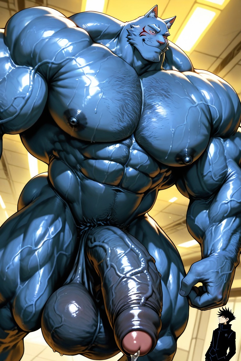 Humind Air Black Penis, Hairy Derierre, Smile AI Gay Porn