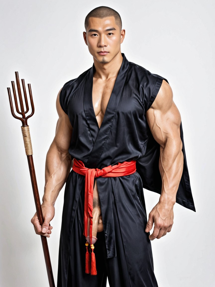 Masculine, Mediano, China Man Porno gay IA