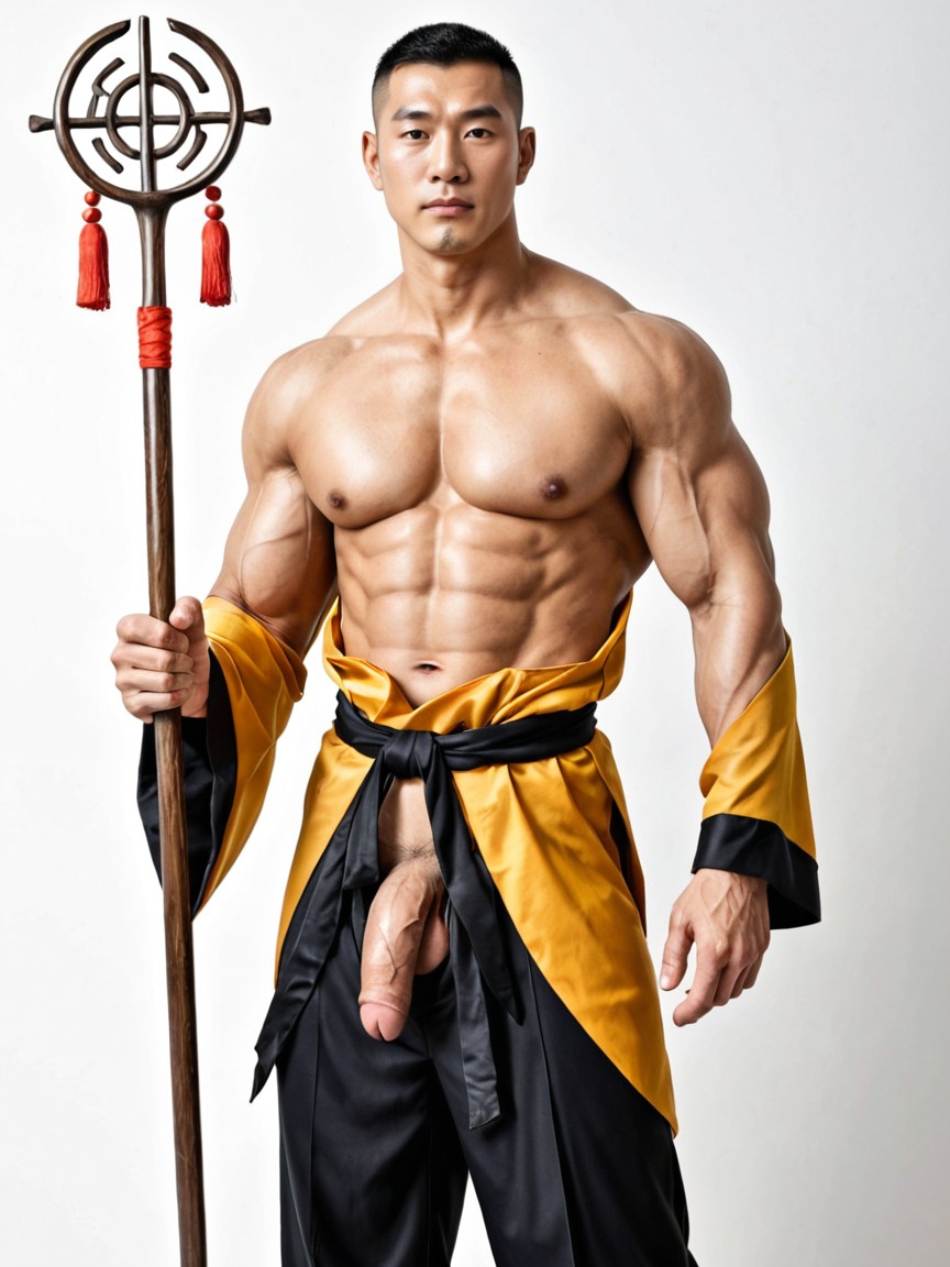 Biggest Body, China Man, Clean Gorgeous Face AI Gay Porn
