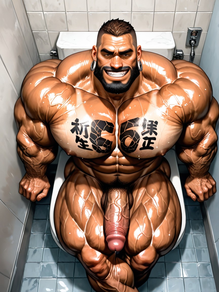 No Hair On Chest, Muscular Legs, Top Down AI Gay Porn
