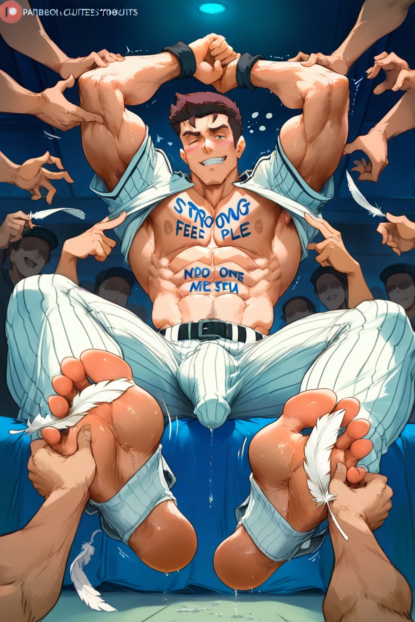 Tight Waist, Feathers Tickle Foot, Foot Fetish Porno gay IA