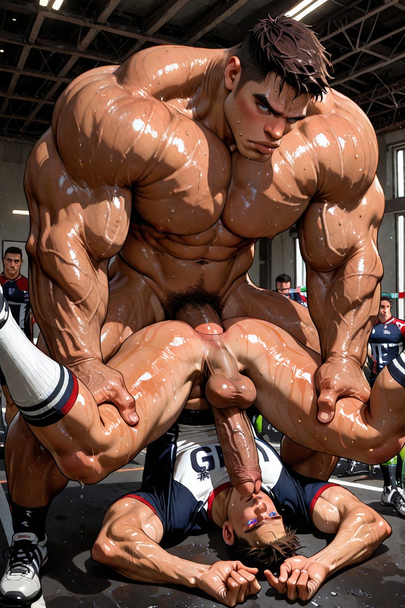 Chin Dimple, Hyper Gigantic Glans Cocks/foreskin, Scratching/scary Porno gay IA
