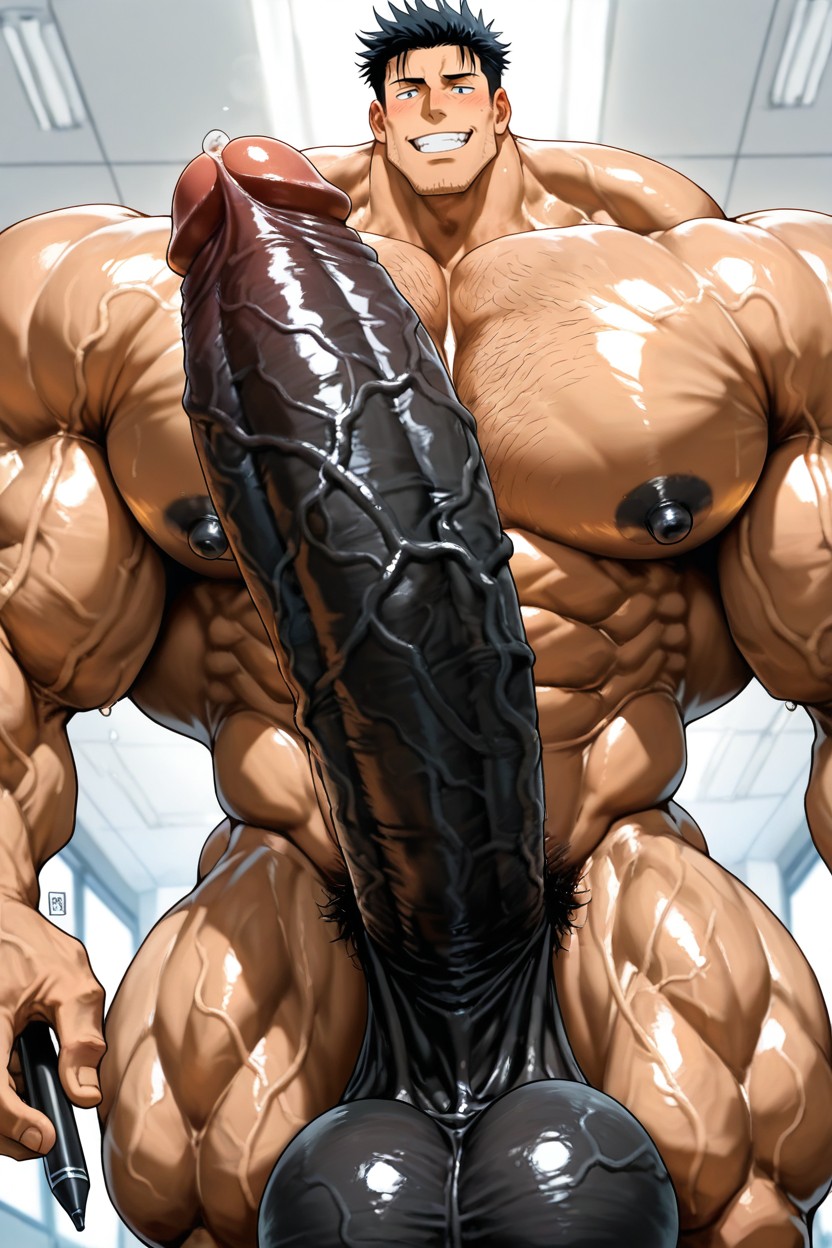 Oversized Muscles, Muscular, Gigantic Long Penis Porno gay IA