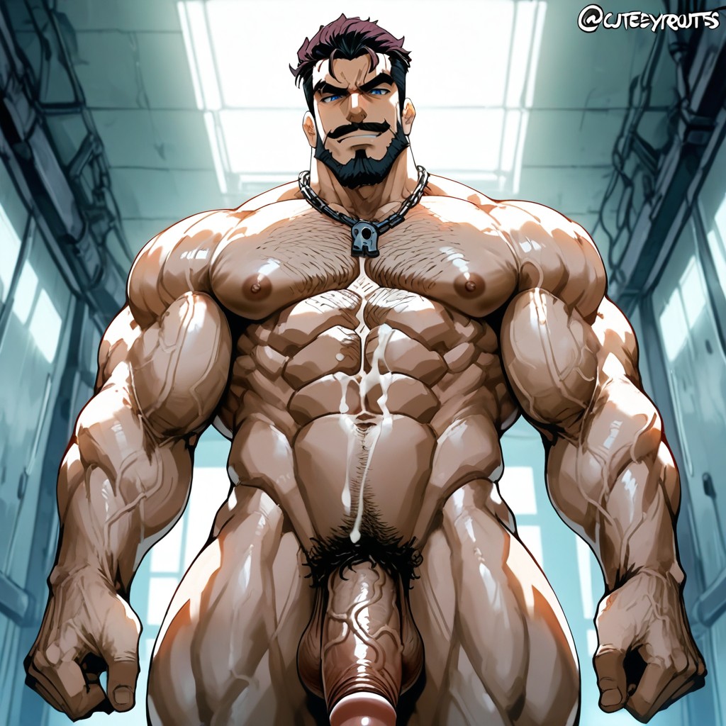 Yaoi, Malcolm Graves From League Of Legend, Neisan Art Captain Neckchain On Neck Water Color Art AI Gay Porn