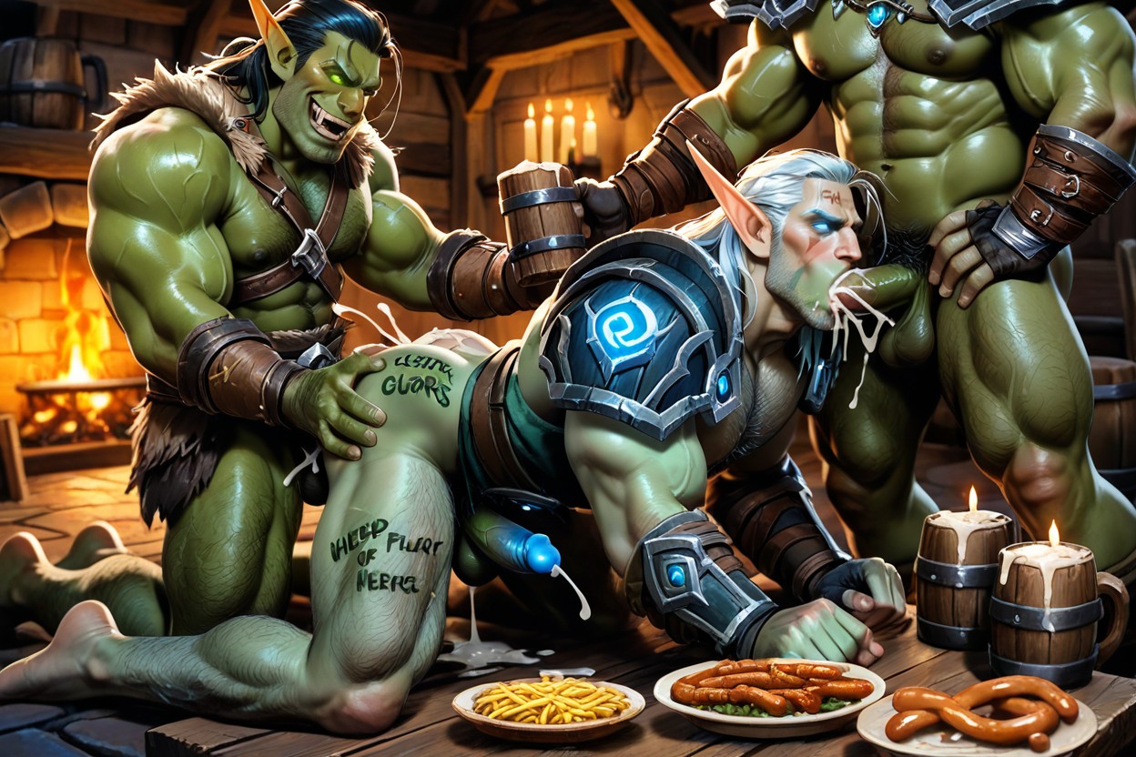 Tavern, Orc Tavern, Men AI Gay Porn